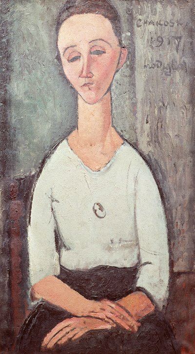 Retrato de Madame Chakowska, 1917 de Amedeo Modigliani